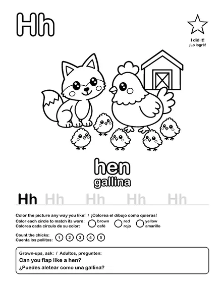 H · hen / gallina