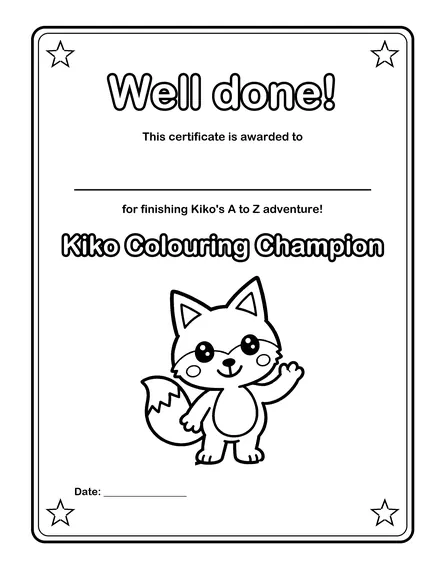 The certificate