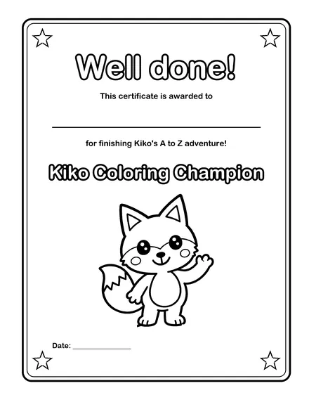 The certificate