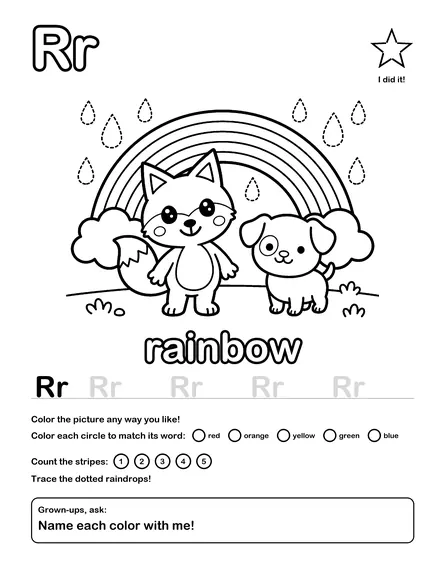 R · rainbow